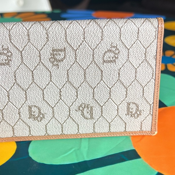 CHRISTIAN DIOR HONEYCOMB BIFOLD LONG WALLET - Picture 6 of 14